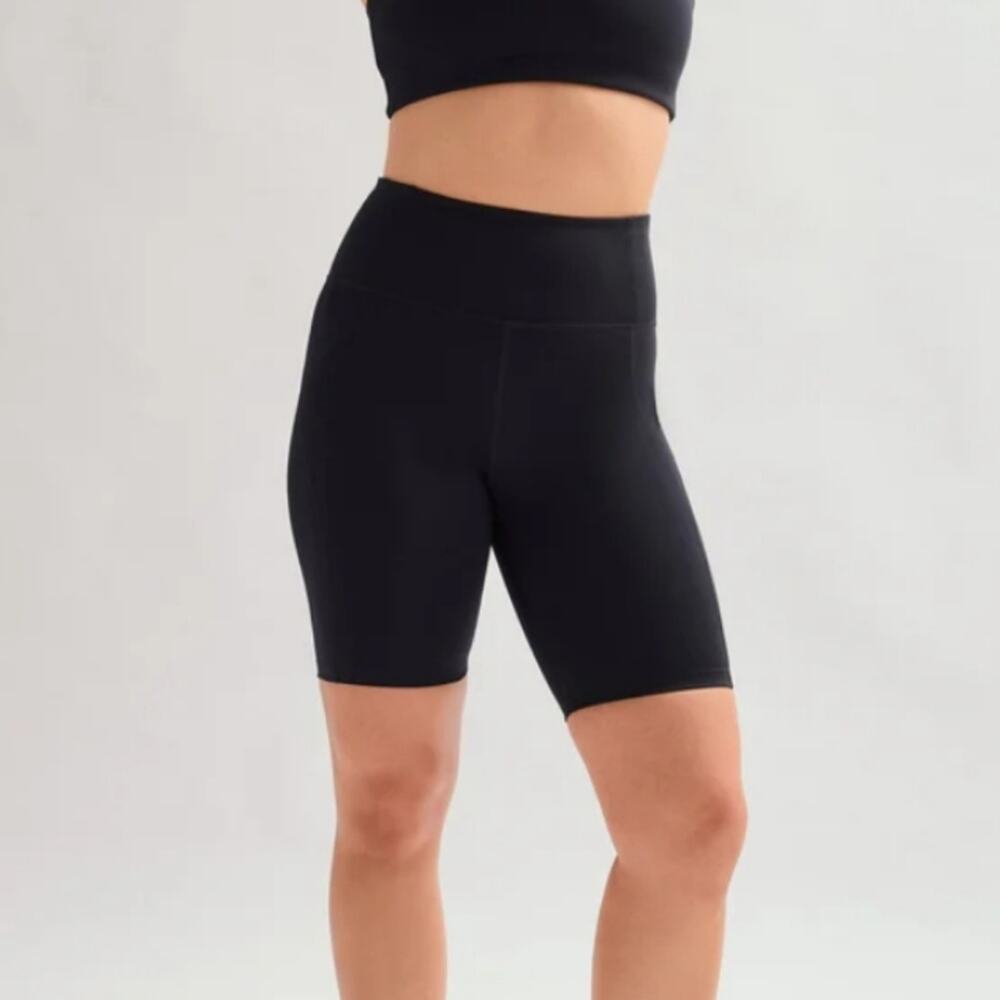 Girlfriend Collective Black High Rise Bike Short NWT